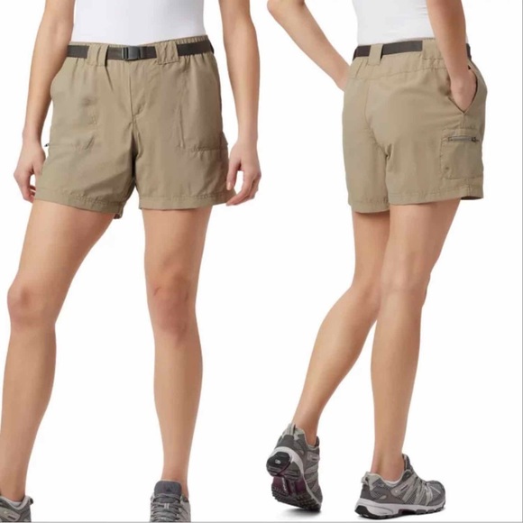 Columbia Pants - WOMEN COLUMBIA HIKING SHORTS WITH BELT XS